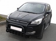 Ford Kuga/Escape 2013-2019 рр. Кенгурятник WT003 Black (нерж.) фото 3