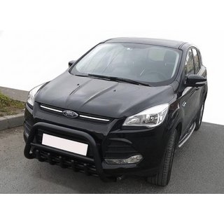 Кенгурятник WT003 Black (нерж.) Ford Kuga/Escape 2013-2019 рр. фото 3