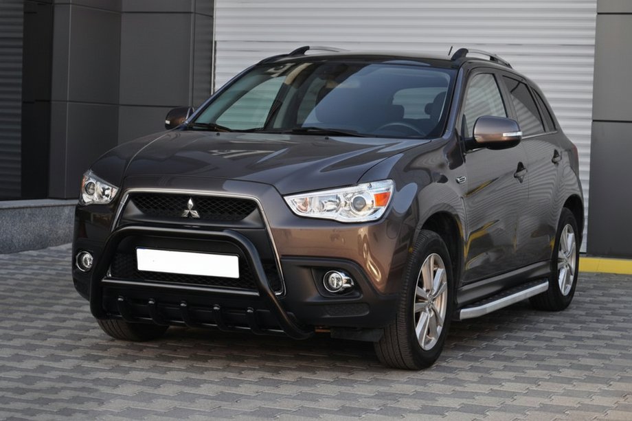 Mitsubishi ASX 2010-2023 рр. Кенгурятник WT003 Black (нерж.) Фото 4
