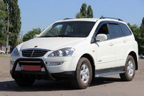 SsangYong Kyron 2005-2014 рр. Кенгурятник WT003 Black (нерж) фото 5