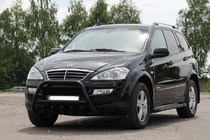 SsangYong Kyron 2005-2014 рр. Кенгурятник WT003 Black (нерж) фото 1