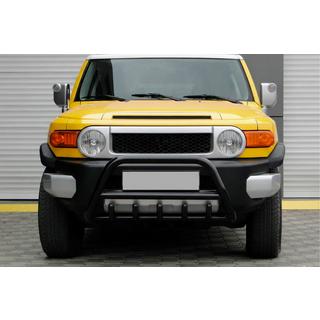 Кенгурятник WT003 Black (нерж) Toyota FJ Cruiser 2006-2022 рр. фото 1