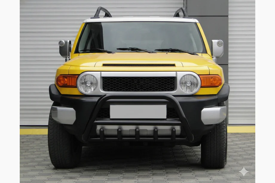 Toyota FJ Cruiser 2006-2022 рр. Кенгурятник WT003 Black (нерж)