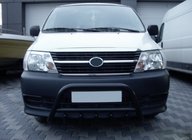 Toyota HiAce Кенгурятник WT003 Black (нерж) фото 4