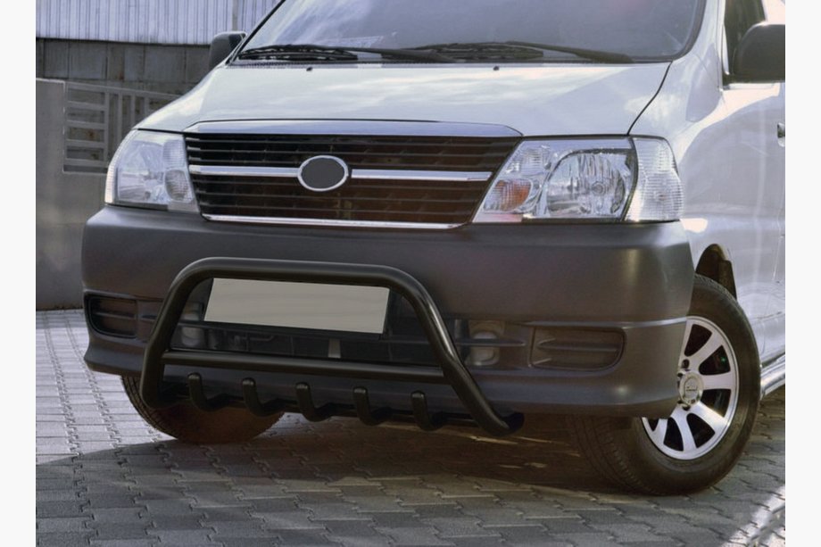 Toyota HiAce Кенгурятник WT003 Black (нерж) Image