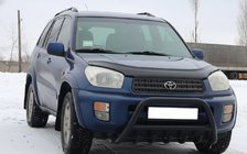 Toyota Rav 4 2001-2005 рр. Кенгурятник WT003 Black (нерж) фото 5