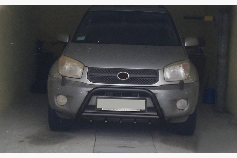Toyota Rav 4 2001-2005 рр. Кенгурятник WT003 Black (нерж) Фото 7