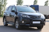 Toyota Rav 4 2013-2018 рр. Кенгурятник WT003 Black (нерж) фото 7