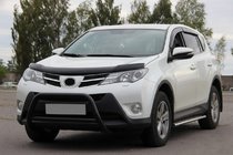 Toyota Rav 4 2013-2018 рр. Кенгурятник WT003 Black (нерж) фото 3