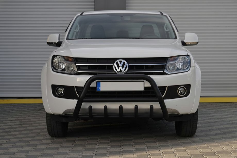 Volkswagen Amarok 2010-2022 рр. Кенгурятник WT003 Black (нерж) Фото 7
