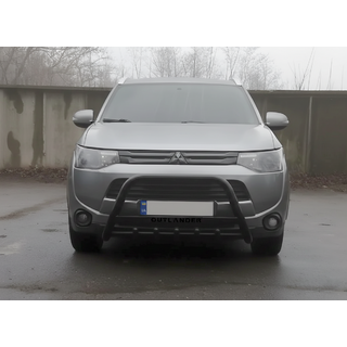 Кенгурятник WT004 Black (нерж.) фото 3