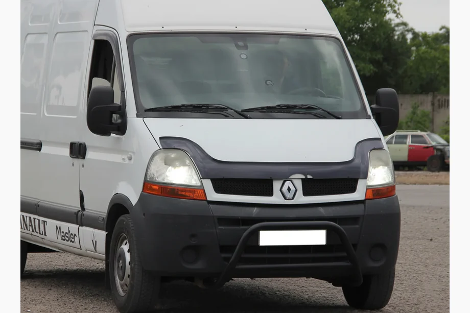 Opel Movano 2004-2010 рр. Передня дуга WT003 Black (нерж.) Image