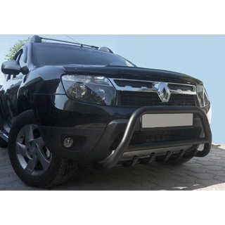Кенгурятник без напису WT003 Black (нерж.) Dacia Duster 2008-2018 рр. фото 3
