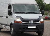 Nissan Interstar 2002-2010 рр. Передня дуга WT003 Black (нерж.) фото 4
