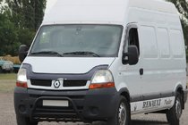 Nissan Interstar 2002-2010 рр. Передня дуга WT003 Black (нерж.) фото 3