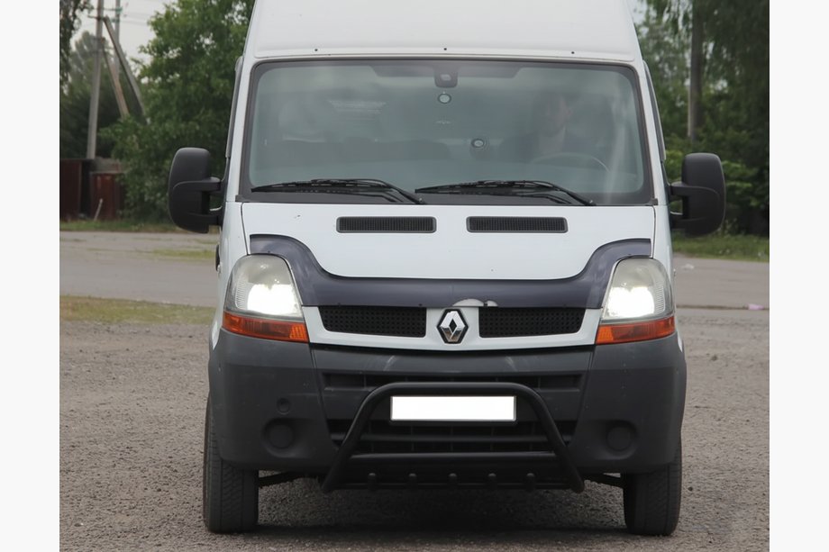 Nissan Interstar 2002-2010 рр. Передня дуга WT003 Black (нерж.) Image