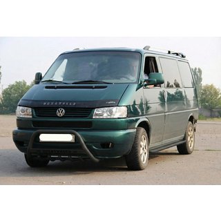 Кенгурятник WT004 Black (нерж) Volkswagen T4 Caravelle/Multivan 1990-2003 рр. фото 2