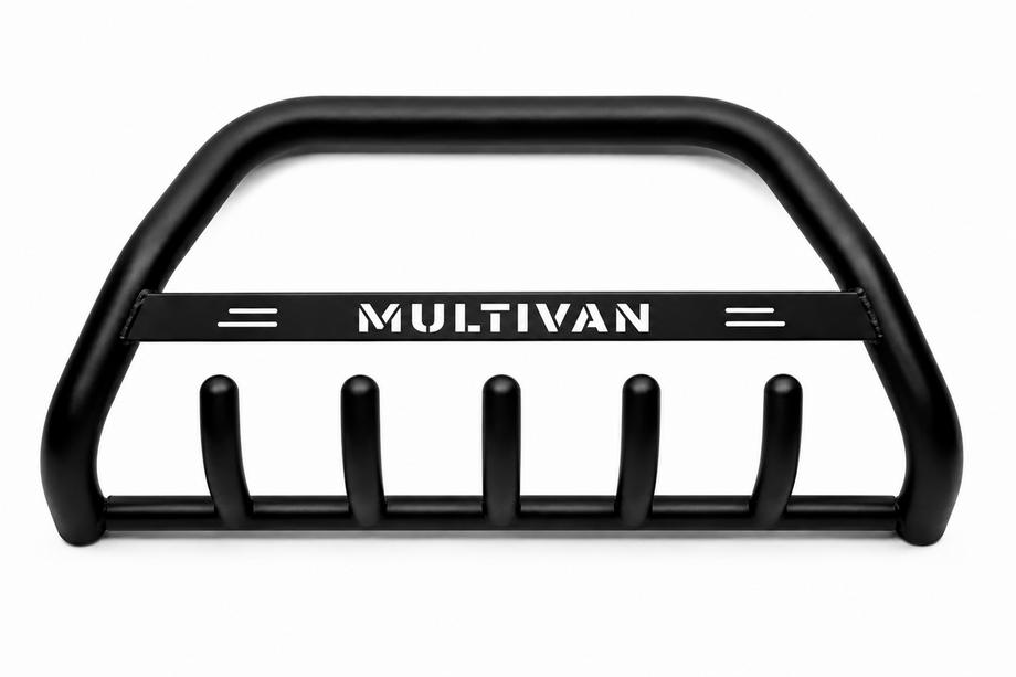 Volkswagen T4 Caravelle/Multivan 1990-2003 рр. Кенгурятник WT004 Black (нерж) Фото 6