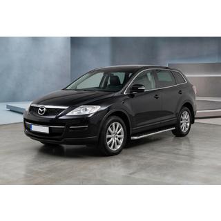 Бокові пороги Maydos V1 (2 шт., Нерж) Mazda CX-9 2007-2016 рр. фото 1