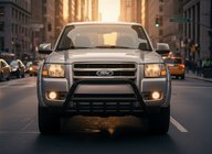 Ford Ranger 2007-2011 рр. Кенгурятник WT003 Black (нерж) фото 3