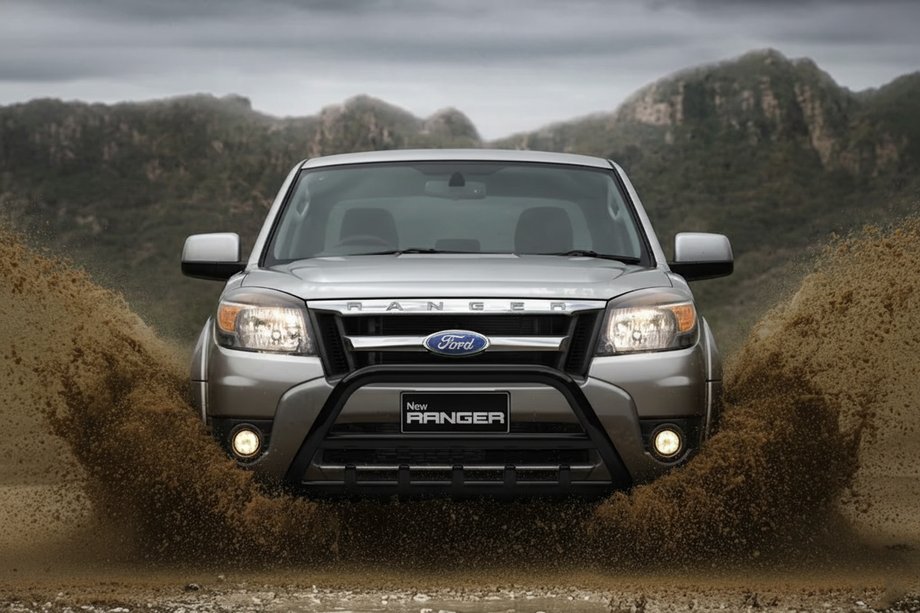Ford Ranger 2007-2011 рр. Кенгурятник WT003 Black (нерж) Image