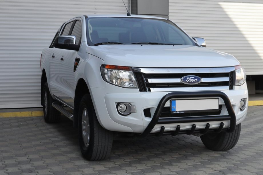 Ford Ranger 2011-2022 рр. Передній захист WT003 Black (нерж.) Фото 3