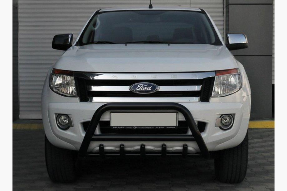 Ford Ranger 2011-2022 рр. Передній захист WT003 Black (нерж.) Фото 1