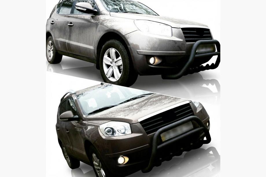 Geely Emgrand X7 2011- рр. Кенгурятник WT003 Black (нерж.) Image