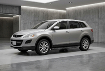 Mazda CX-9 2007-2016 рр. Бокові пороги Allmond Black (2 шт., Алюміній) фото 1