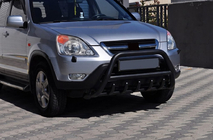 Honda CRV 2001-2006 рр. Кенгурятник WT003 Black (нерж.) фото 5