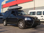 Honda CRV 2001-2006 рр. Кенгурятник WT003 Black (нерж.) фото 3