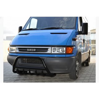 Кенгурятник WT003 Black Iveco Daily 1999-2006 рр. фото 1