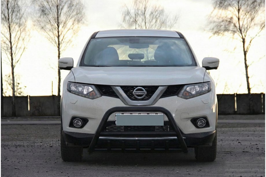 Nissan X-trail T32/Rogue 2014-2021 рр. Кенгурятник WT003 Black (нерж) Фото 4