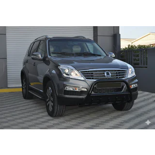 Кенгурятник WT003 Black (нерж) SsangYong Rexton I 2001-2017 рр. фото 3
