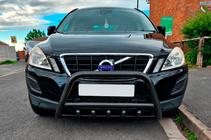 Volvo XC60 2009-2017 рр. Кенгурятник WT003 Black (нерж) фото 3