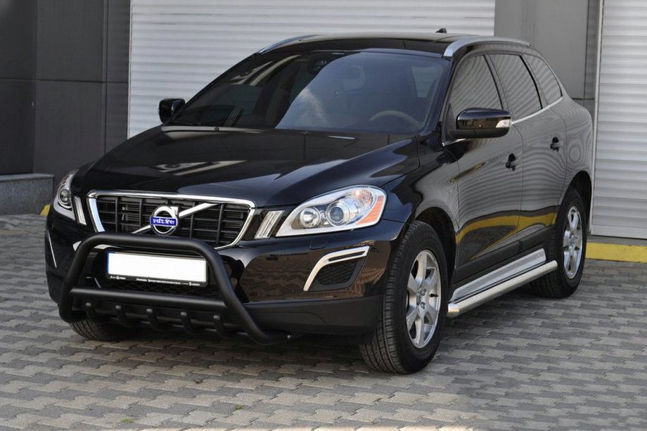 Volvo XC60 2009-2017 рр. Кенгурятник WT003 Black (нерж) Image