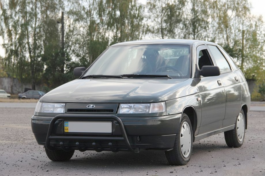ВАЗ 2110-21115 1995-2015 рр. Кенгурятник WT003 Black 60мм (нерж) Фото 1