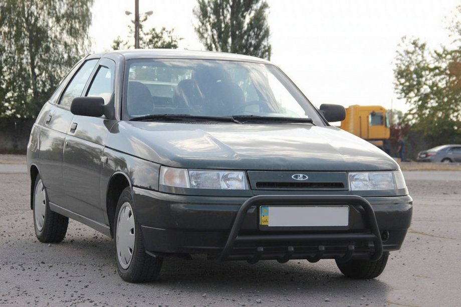 ВАЗ 2110-21115 1995-2015 рр. Кенгурятник WT003 Black 60мм (нерж) Фото 2