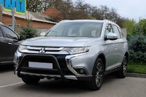 Mitsubishi Outlander 2012-2021 рр. Кенгурятник WT003 Black (нерж.) фото 3