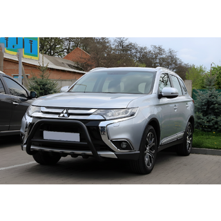 Кенгурятник WT003 Black (нерж.) фото 3