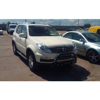 Кенгурятник WT004 Black (нерж) SsangYong Rexton I 2001-2017 рр. фото 3