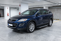 Mazda CX-9 2007-2016 рр. Бокові пороги RedLine V1 (2 шт., Алюміній) фото 1