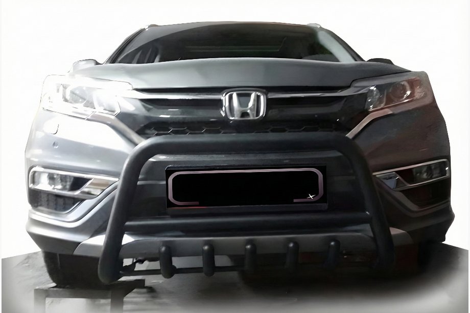 Honda CRV 2017-2022 рр. Передній захист WT003 Black (2016-2019, нерж.) Фото 1