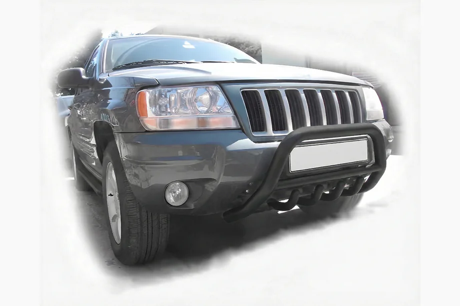 Jeep Grand Cherokee WK 2004-2010 рр. Кенгурятник WT003 Black