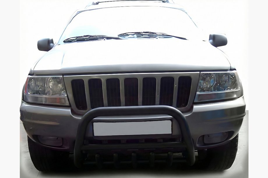 Jeep Grand Cherokee WK 2004-2010 рр. Кенгурятник WT003 Black Фото 3
