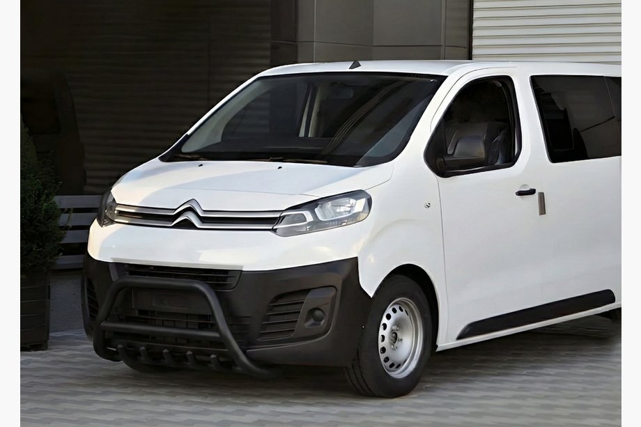 Peugeot Traveller 2017- рр. Кенгурятник WT003 Black (нерж) Фото 3