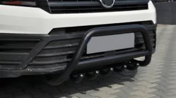 Volkswagen Crafter 2016- рр. Кенгурятник WT003 Black (нерж) фото 1