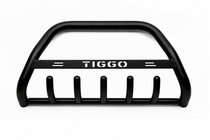 Chery Tiggo 3 2005- рр. Кенгурятник WT004 Black (нерж) фото 1