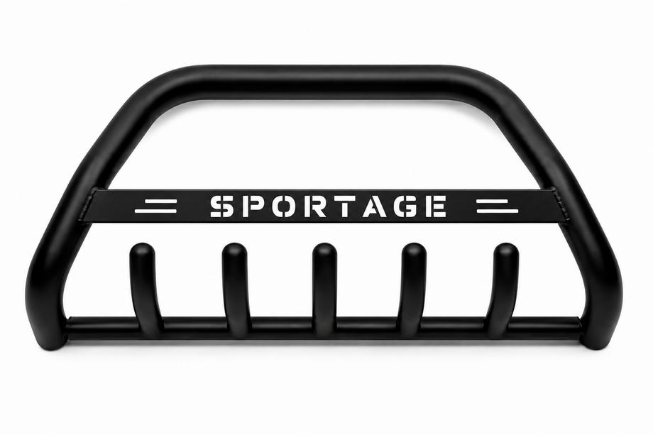Kia Sportage 2015-2021 рр. Кенгурятник WT004 Black (нерж) Фото 1