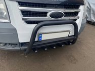 Ford Transit 2000-2014 рр. Кенгурятник WT004 Black (нерж) фото 2